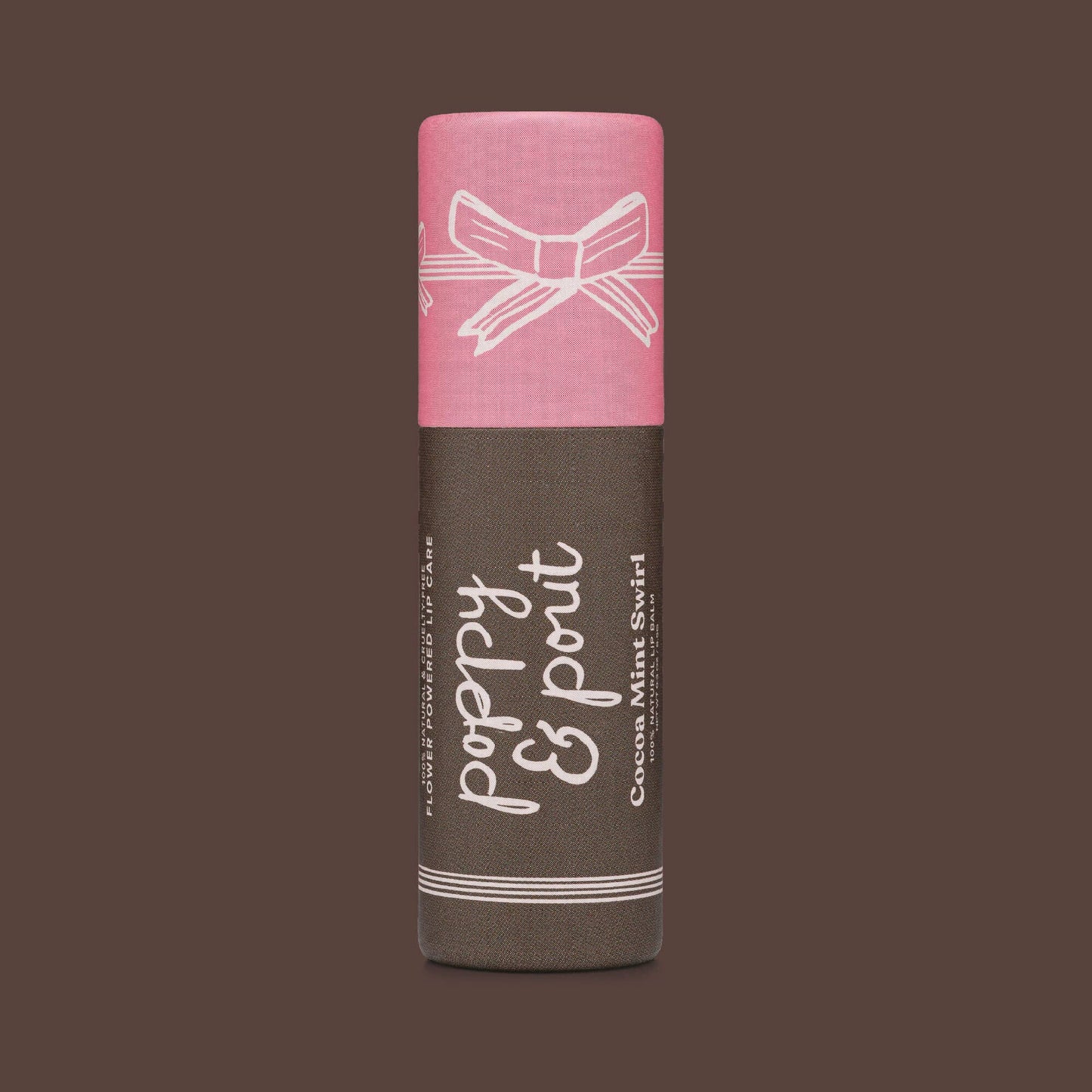 Limited Edition - Poppy & Pout Cocoa Mint Swirl Lip Balm