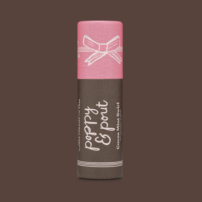 Limited Edition - Poppy & Pout Cocoa Mint Swirl Lip Balm
