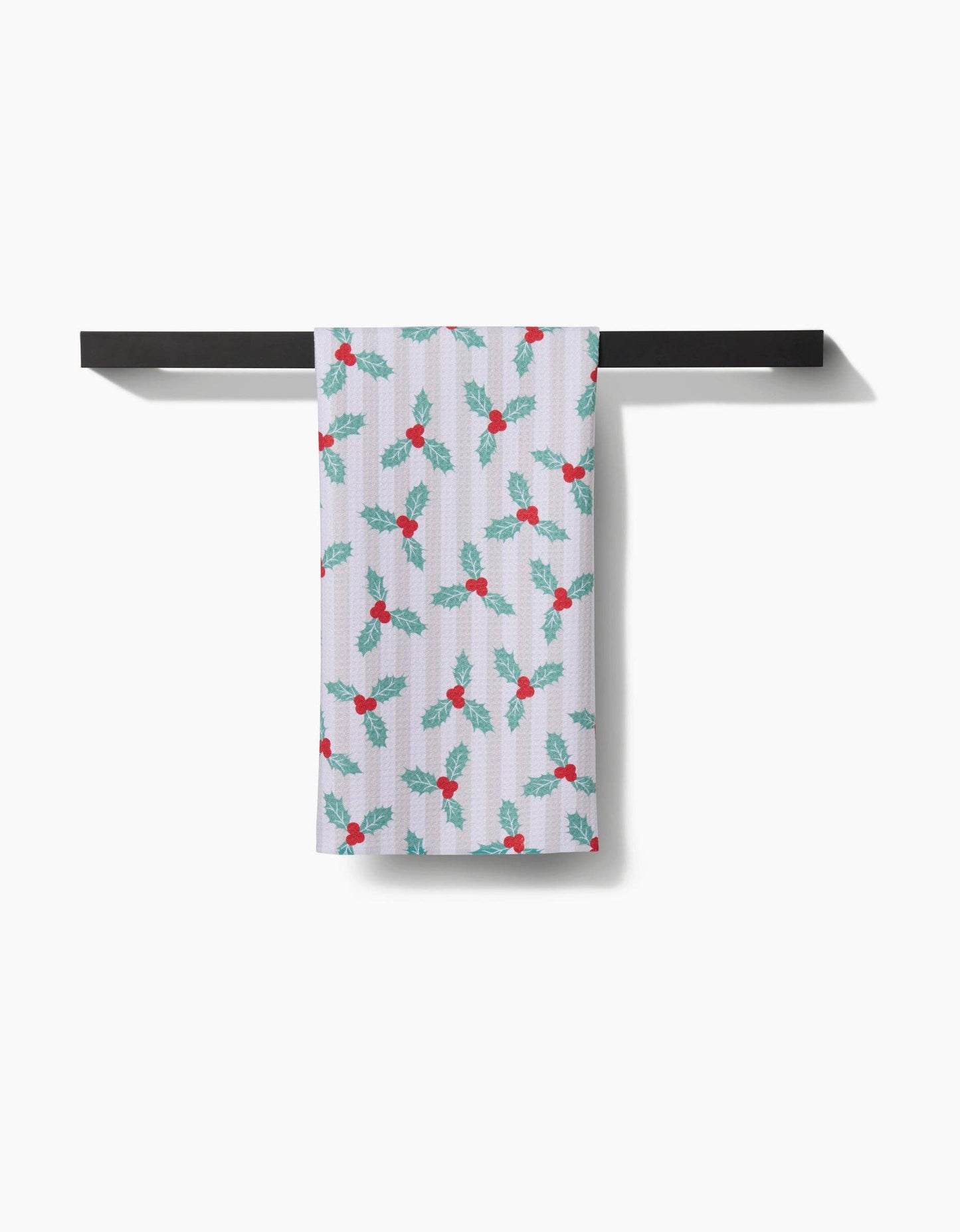 Geometry Mistletoe Stripe Tea Towel