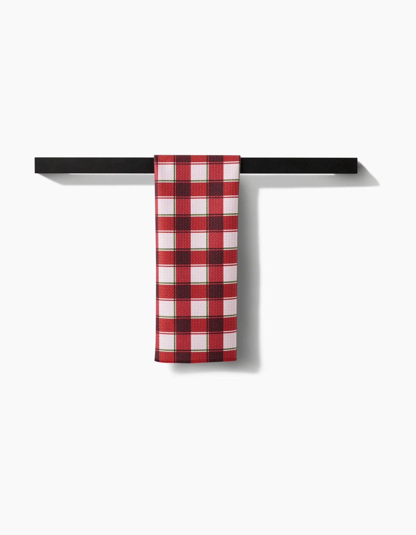 Geometry Jingle Plaid Tea Towel