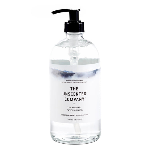Unscented Hand Soap - Glass Bottle