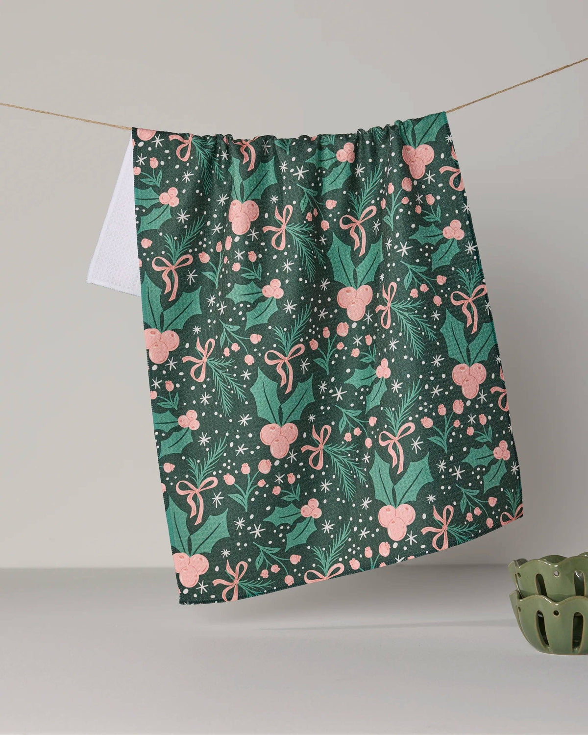 Geometry Sugarplum Florals Tea Towel