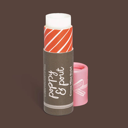 Limited Edition - Poppy & Pout Cocoa Mint Swirl Lip Balm