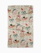 Geometry Christmas Cocktails Tea Towel
