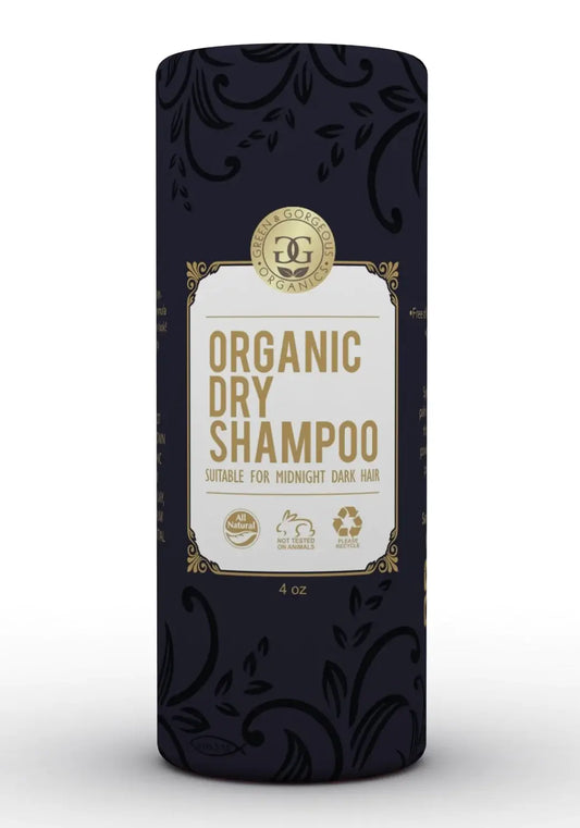 Organic Natural Dry Shampoo Powder for DARK HAIR: Grapefruit - 4oz