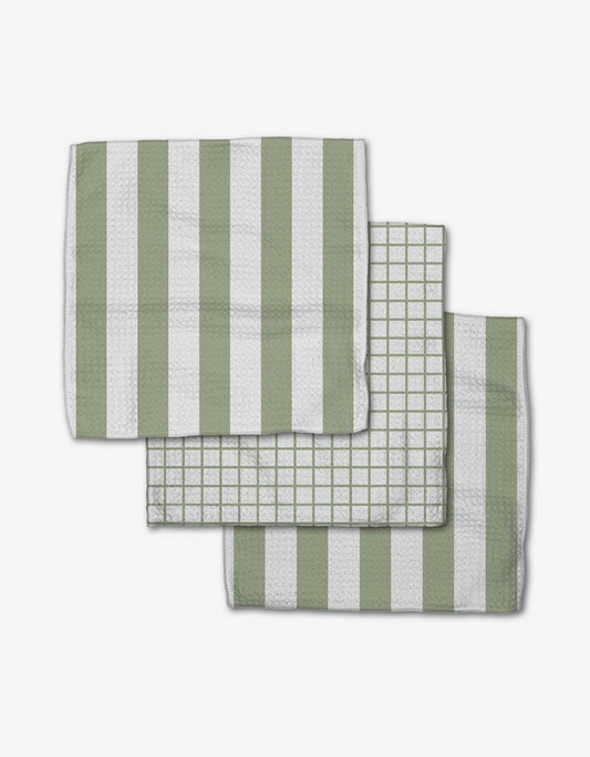 Geometry Sweet Mint Dishcloth Set
