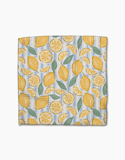 Geometry Lemon Waves Dishcloth Set