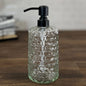 Glass Honeycomb Clear Pump Bottle (11.8 oz. Tare)