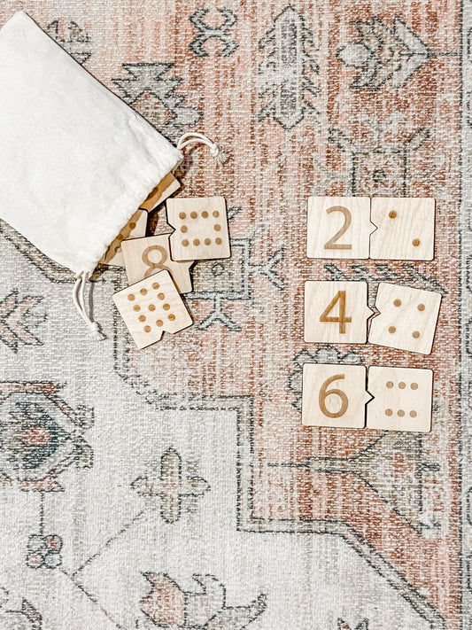 Number + Dot Matching Tiles